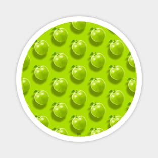 MANZANANANA (v) | Green Apple Pattern Magnet